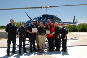 Skills USA member performs first aid during motorcycle crash