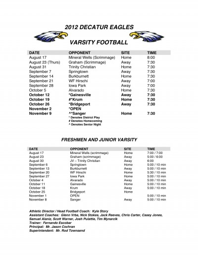 2012-2013 Varsity Football
