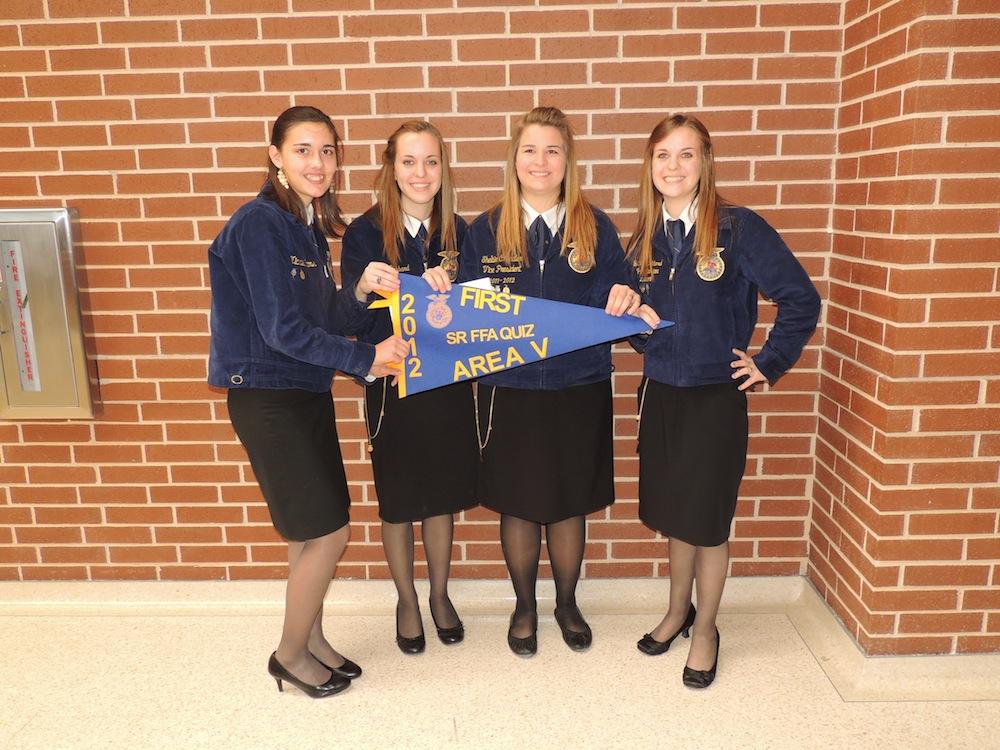 FFA quiz team advances to state