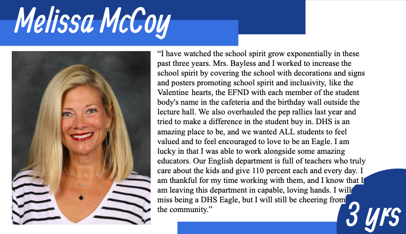 McCoy Says Goodbye to DHS