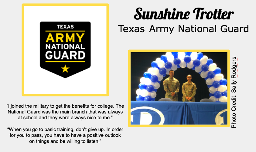 Sunshine Trotter Joins Texas Army National Guard