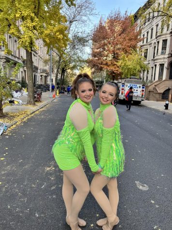 Junior Annika Lindt and sophomore Katherine Stroud were invited through their summer dance camp to perform in the Macys Day Thanksgiving Parade. Both girls are members of the Eagle Dolls.