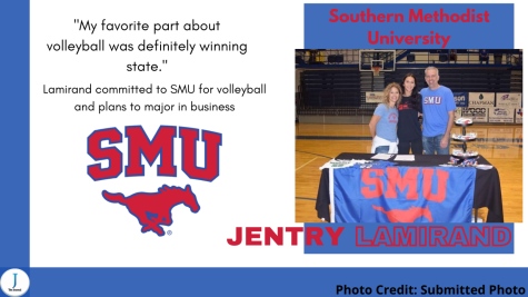 Jentry Lamirand Signs with Southern Methodist University for Volleyball