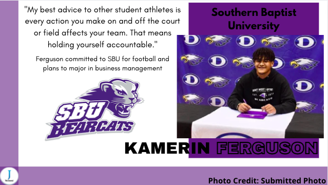 Kamerin Ferguson Signs with Southern Baptist University