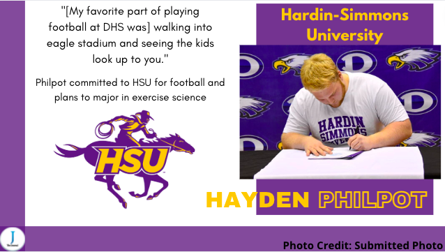 Hayden Philpot Signs with Hardin-Simmons University for Football