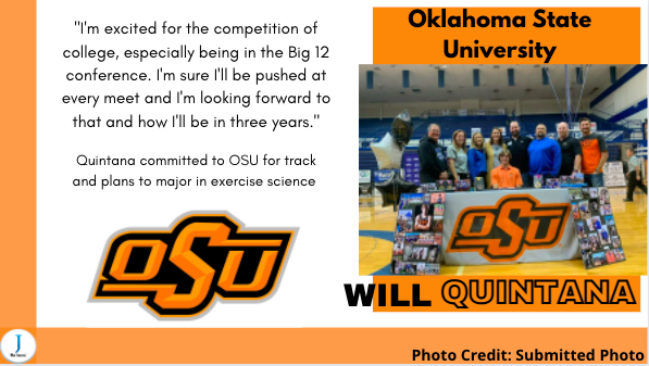 Will Quintana Signs with Oklahoma State University for Track