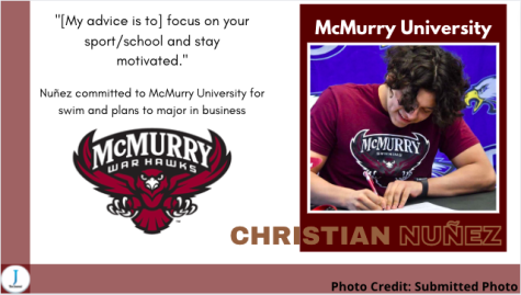 Christian Nuñez Signs with McMurry University for Swim