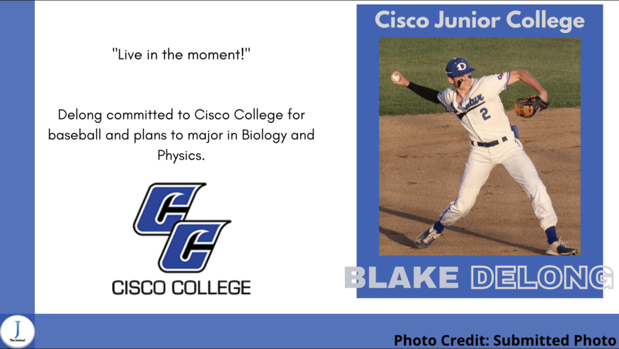 Blake DeLong Signs with Cisco Junior College for Baseball