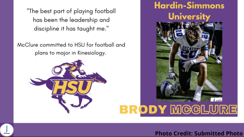 Brody McClure Signs with Hardin-Simmons University for Football