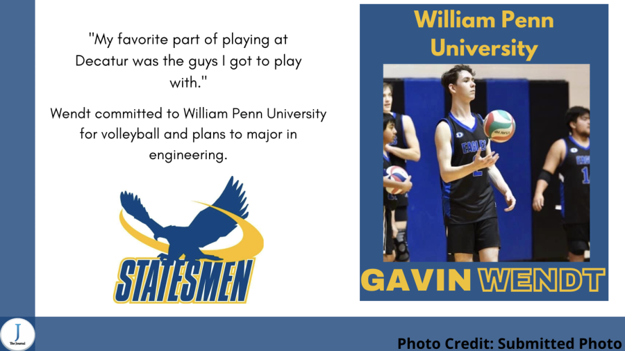 Gavin Wendt Signs with William Penn University of Volleyball